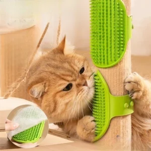 Cat Self Groomer Wall Corner Scratch Pad Cat Scratcher Brush Toy Cat Itching Massage Tool Pet Supplies