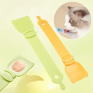1PC Cat Treat Squeeze Spoon Dispenser Mess-Free Feeding Tool for Paste Snacks Portable Pet Food Scoop Feeding Supplies